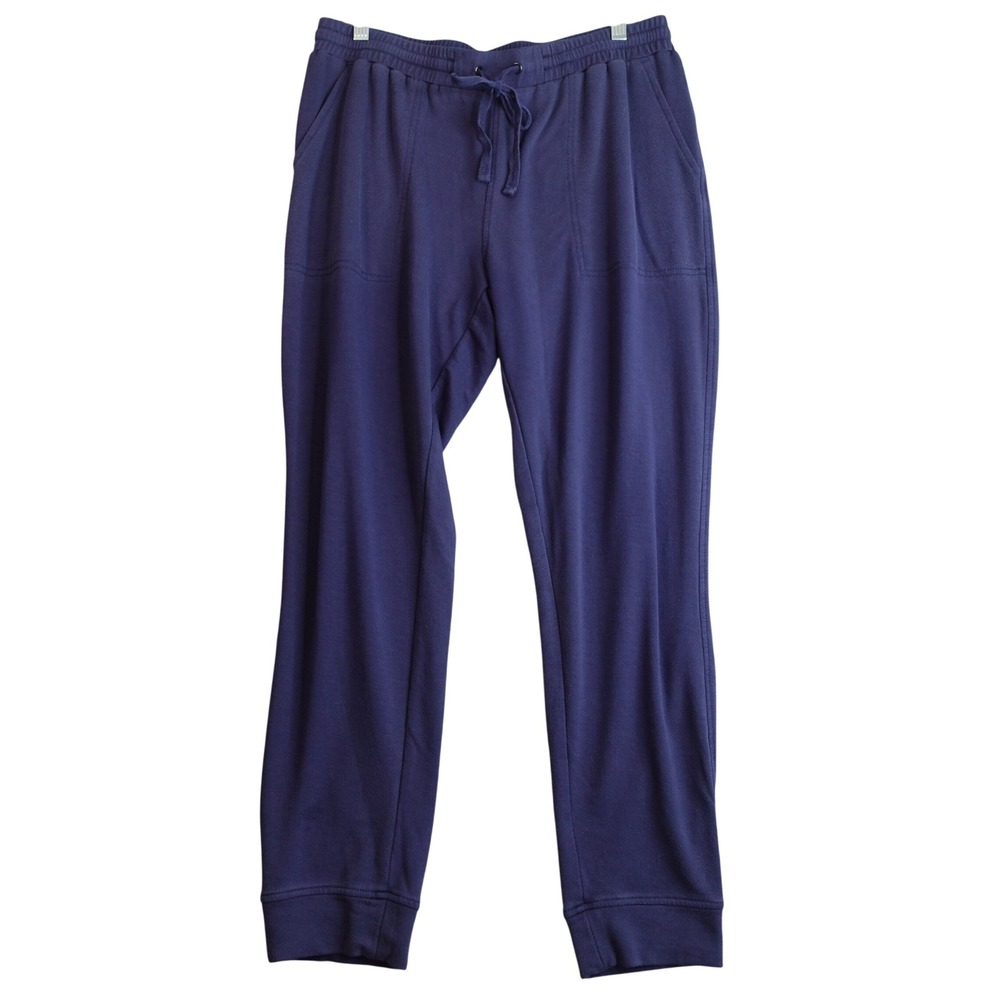 Quince SuperSoft Fleece Pants Mens M Navy‎ Blue Tencel Modal Joggers Sweatpants